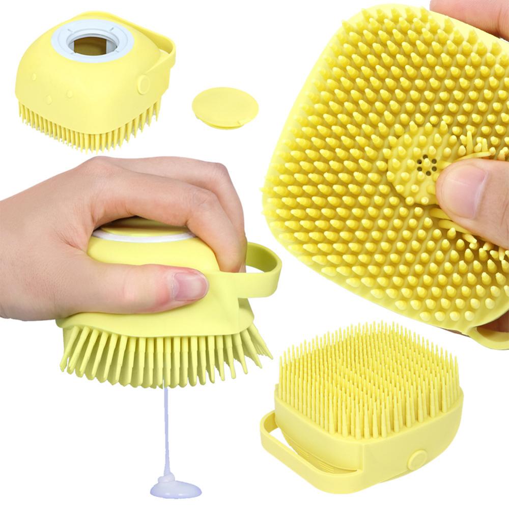 cute dog bath brush