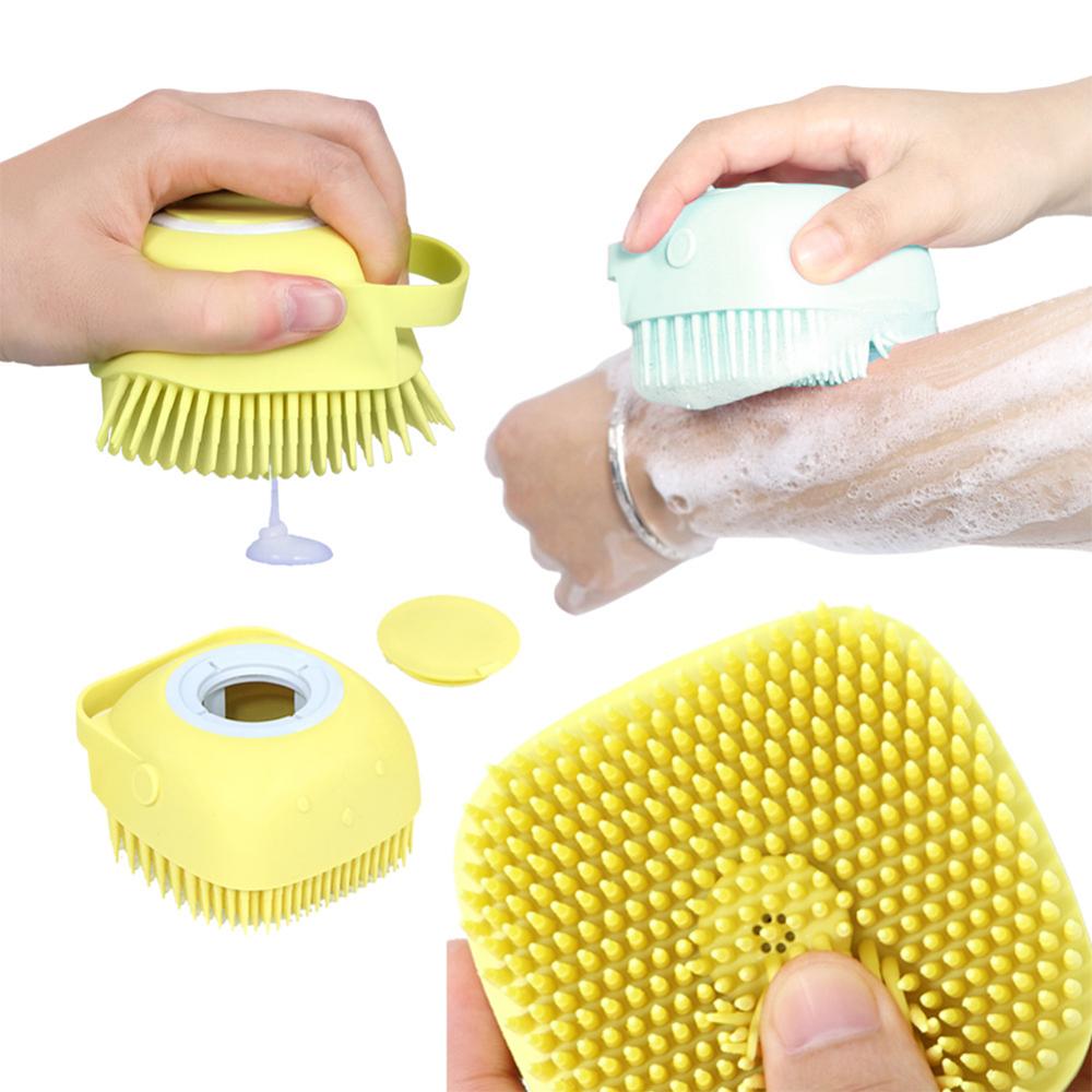 cute dog bath brush